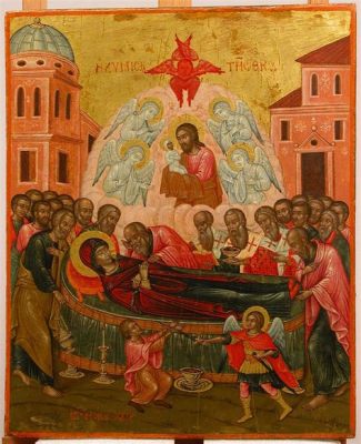  The Dormition of the Virgin – Chiếc Vẽ Bởi Kỹ Thuật Thạch Màu Và Sắc Xanh Lạ